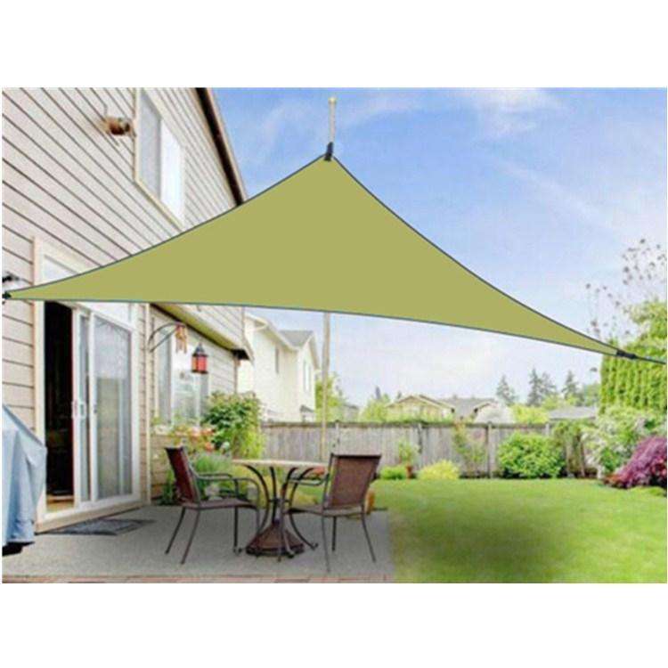Outdoor Sunshade Triangle Sky Screen Simple Sun Protection Canopy, Size:6X6X6M(Random Color)