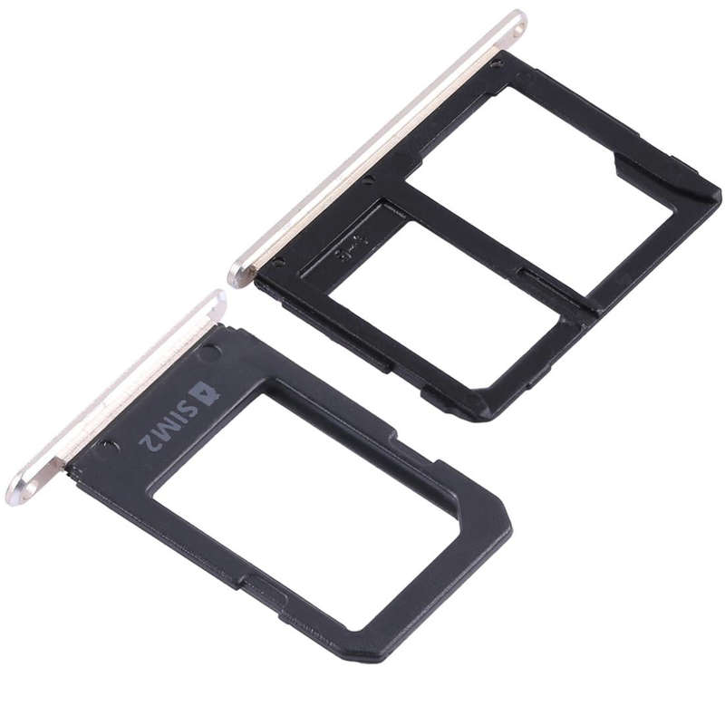 For Galaxy A5108 / A7108 2 SIM Card Tray + Micro SD Card Tray (Gold)