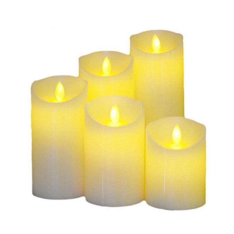 LED Electronic Candle Light Birthday Wedding Home Decoration Props Candle Holder, Battery Powered...