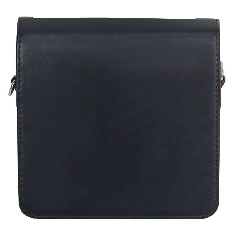 For FUJIFILM instax Link WIDE Full Body PU Leather Case Bag with Strap(Black)