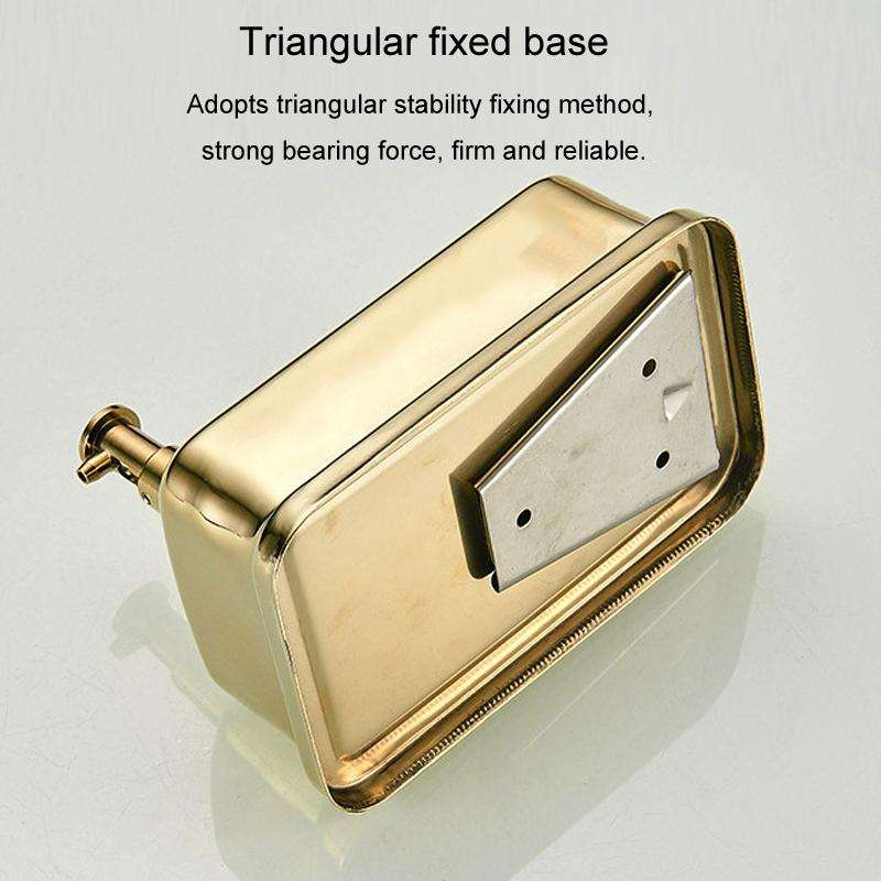 304 Stainless Steel Bathroom Soap Dispenser Simple Hotel Home Wall Mounted Manual Shower Fluid Bo...