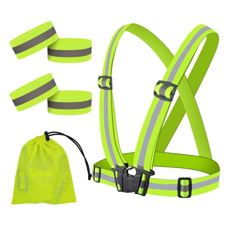 Reflective Elastic Band Suit Night Running Construction Site Traffic Safety Reflective Equipment,...