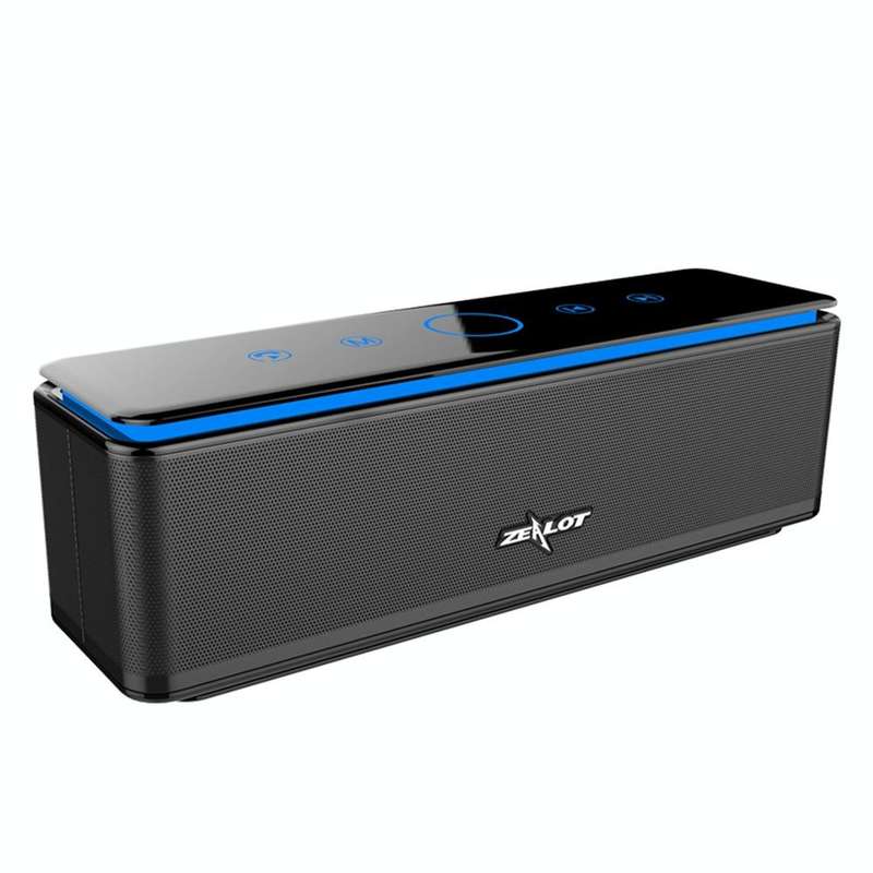 ZEALOT S7 Portable Smart Touch Stereo Bluetooth Speaker with Built-in Mic, Support Hands-Free Cal...
