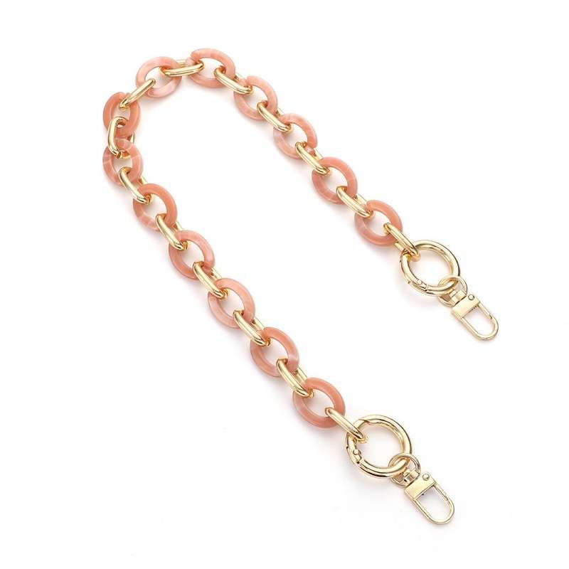 L204 Acrylic Handmade Chain Phone Lanyard with Gasket, Model:L204-3HS-60cm