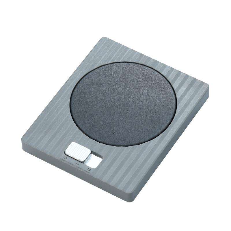 Home USB Constant Temperature Cup Mat Heat Thermos Coaster, Style:Without Adapter(Grace Grey)