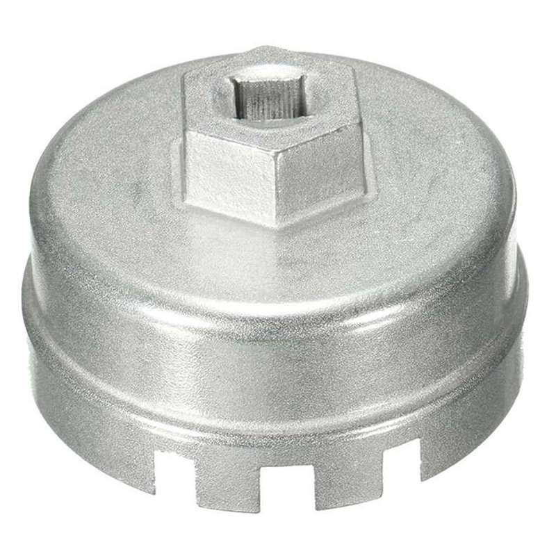 64.5mm Aluminum Oil Filter Wrench Cap Socket Remover Tool for Lexus Toyota Corolla Highlander RAV...