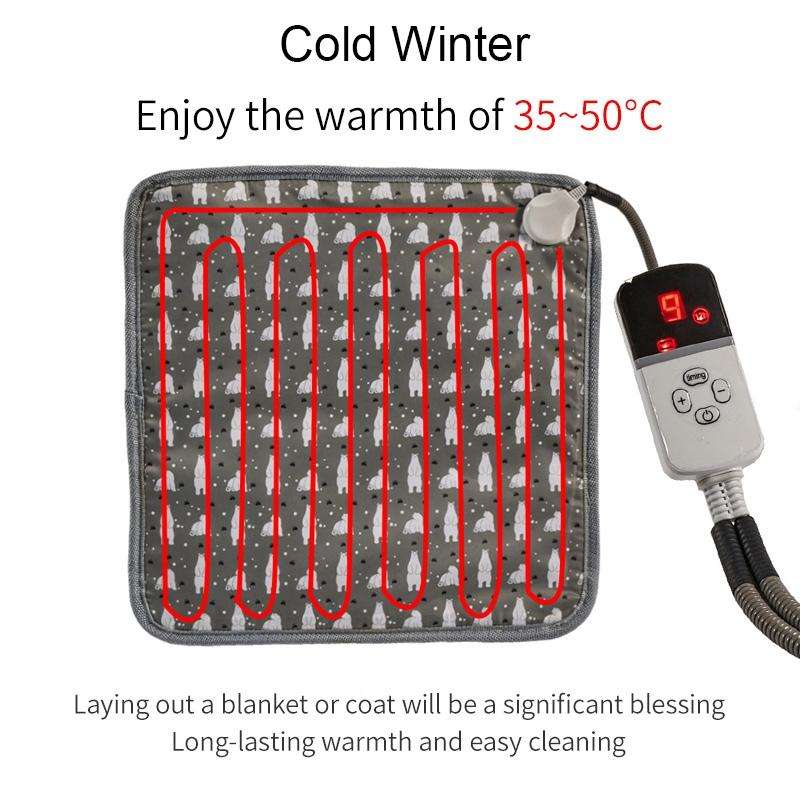 CW45 45x45cm Multi-level Temperature Regulating Timing Pet Heating Pad, Spec: US Plug