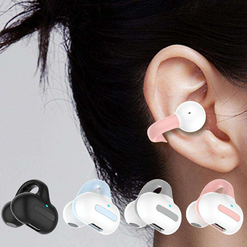 M-S8 Wireless Stereo Single Ear Clip-on Bluetooth Earphone(Blue)