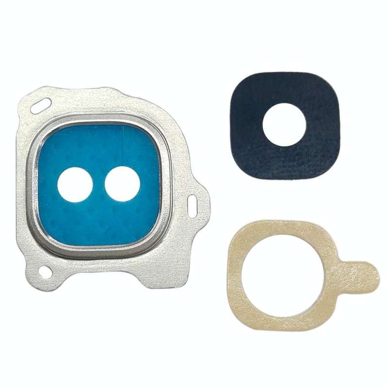 For Galaxy J6 (2018) 10pcs Camera Lens Cover (Silver)
