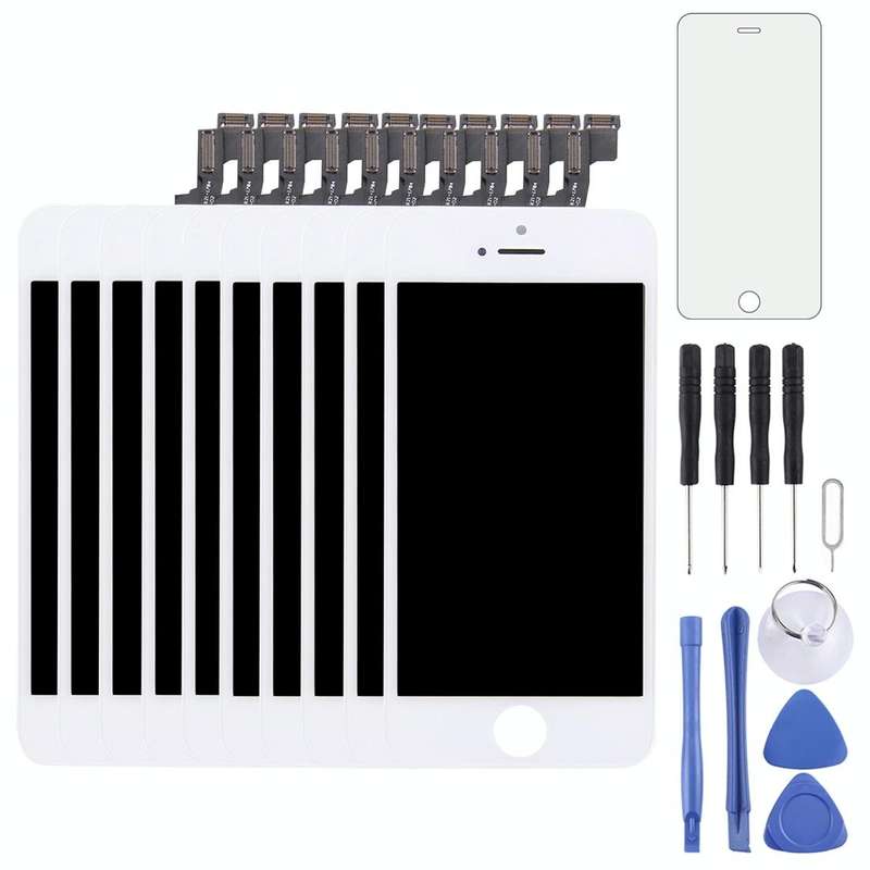 10 PCS TFT LCD Screen for iPhone 5S with Digitizer Full Assembly (White)