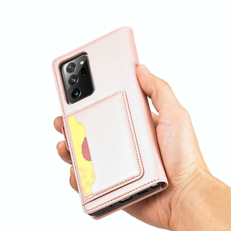 For Samsung Galaxy Note20 Ultra Strong Magnetism Liquid Feel Horizontal Flip Leather Case with Ho...