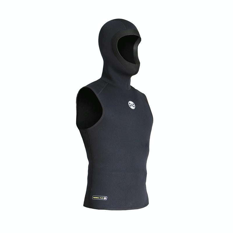 Slinx Hood Keep Warm Surf Diving Vest With Headgear, Size: S(Black)