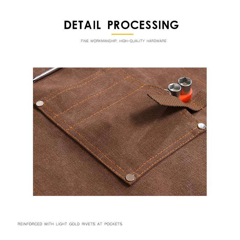 Canvas Apron Barber Roasting Cafe Gardening Woodworking Men And Women Canvas Work Clothes, Specif...