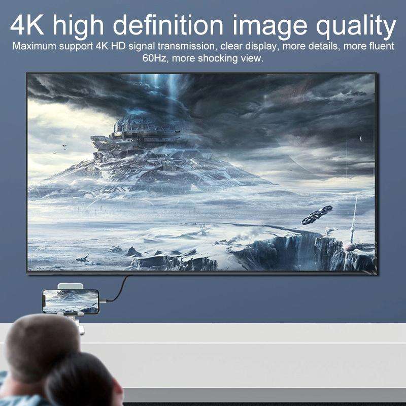 2 in 1 4K 60Hz Mini DP Male to USB-C / Type-C Charging + USB-C / Type-C Female Adapter