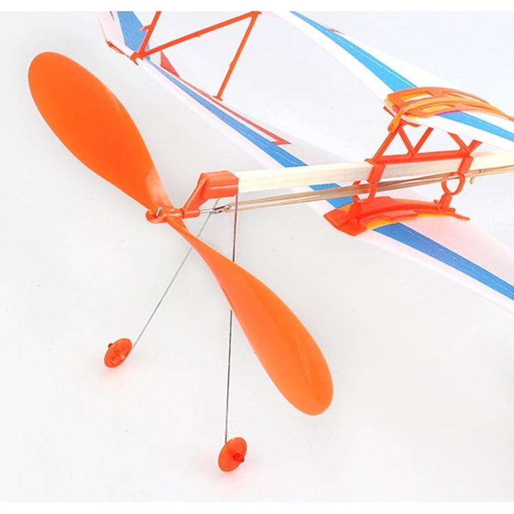 DIY Assemble Rubber Powered Model Plane Glider Aircraft Toy Educational Toys, Random Style Delivery