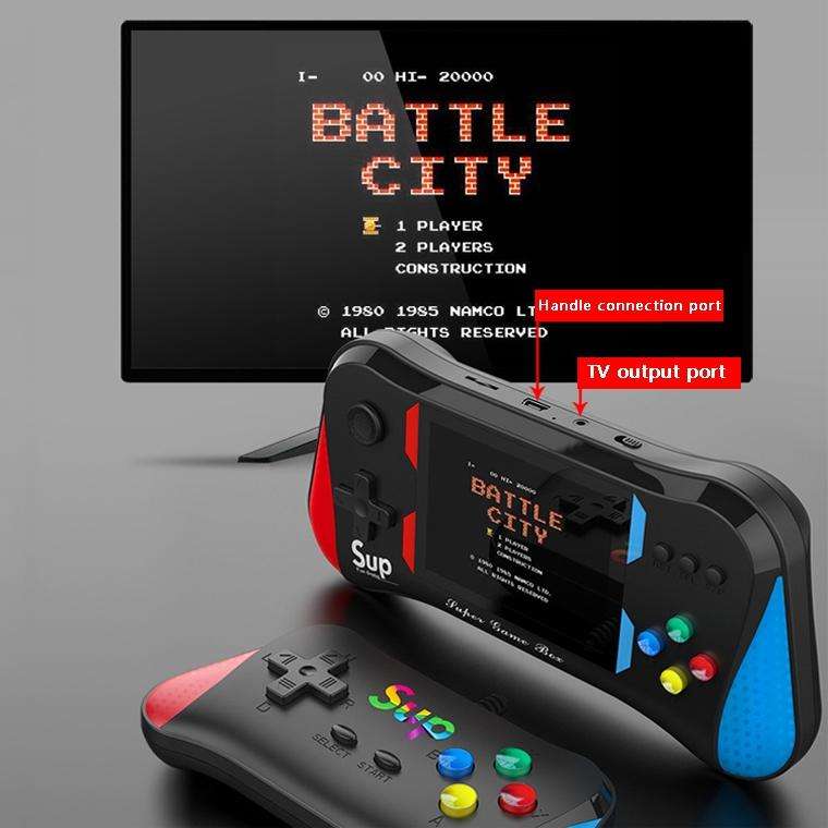 X7M 3.5-inch Screen Handheld Game Console, Style: Double-Black