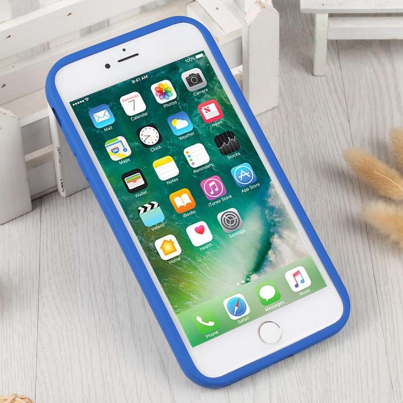 For iPhone 8 Plus / 7 Plus Liquid Airbag Decompression Phone Case(Blue)