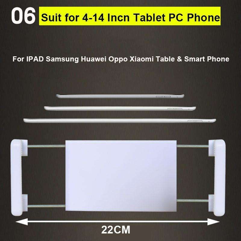 360 Degree Rotation Lazy Mount Folding Long Arm Phone Stand Holder for 4-14 Inch Tablet & Phone(B...
