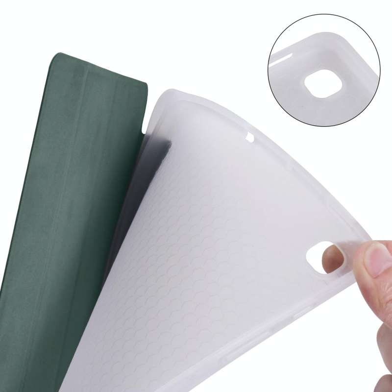 For Samsung Galaxy Tab S6 Lite P610 3-folding Horizontal Flip PU Leather + Shockproof TPU Case wi...