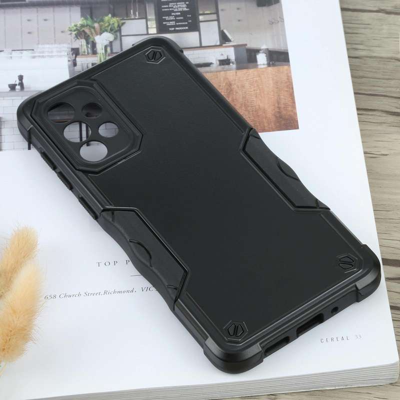 For Samsung Galaxy A73 Non-slip Armor Phone Case(Black)