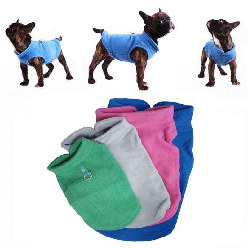 Winter Polar Flannel Pet Clothes French Bulldog Coat Pug Costumes Jacket for Dogs for Puppy Dogs,...