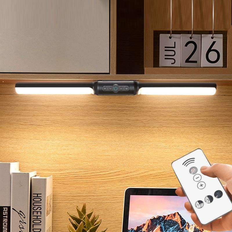 LED Table Light Student Dormitory Reading Lights, Style: Remote Control Type (Black)