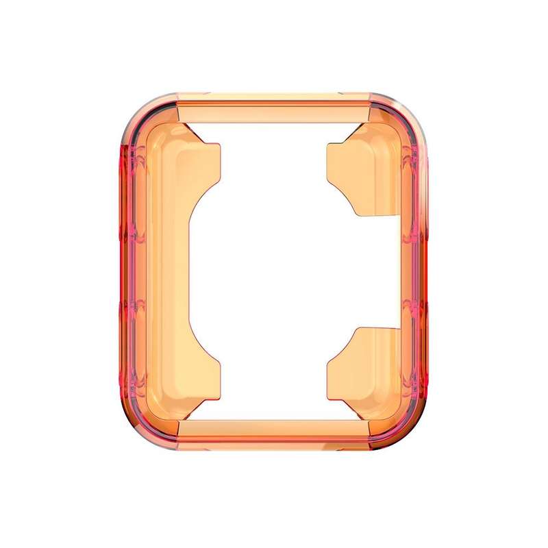 For Garmin Forerunner 35 / 30 TPU Half-pack Candy Color Protective Case(Transparent Orange)