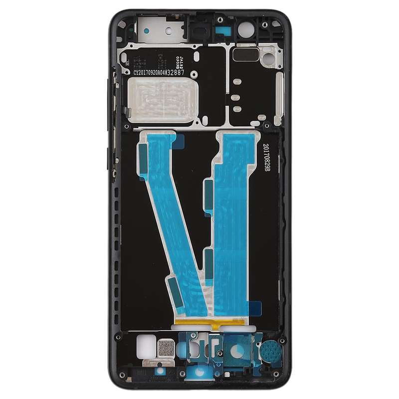 Middle Frame Bezel Plate with Side Keys for Xiaomi Note 3(Black)