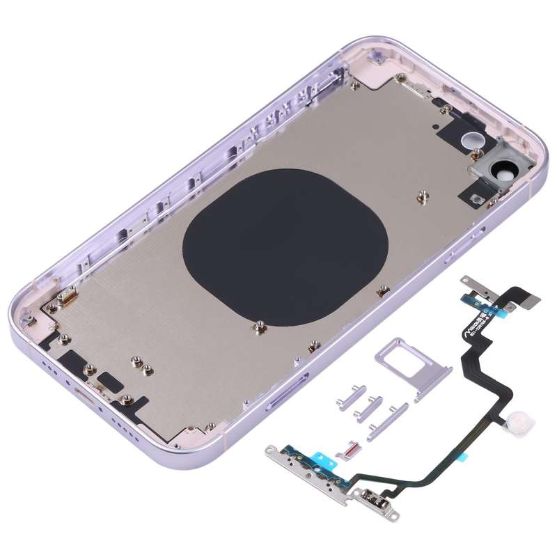 Back Housing Cover with Appearance Imitation of iP14 for iPhone XR(Purple)