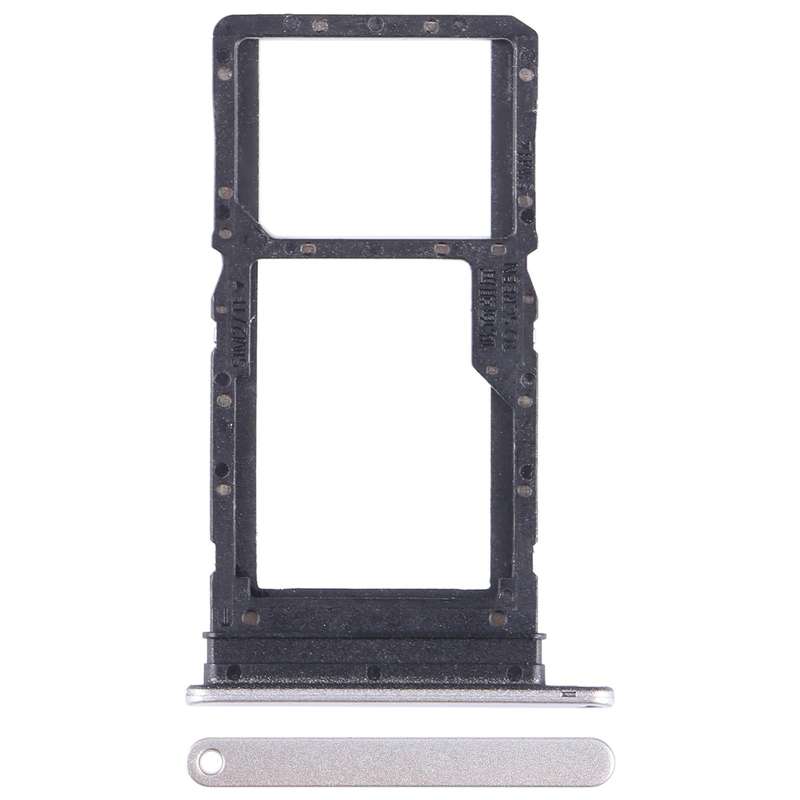 For Huawei Enjoy 30 Plus SIM + SIM / Micro SD Card Tray (Silver)