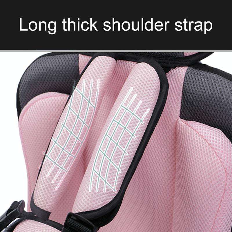 Car Portable Children Safety Seat, Size:50 x 33 x 21cm (For 0-5 Years Old)(Beige + Grey)
