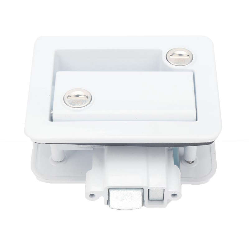 A5981-02 White RV Paddle Entry Door Lock Latch