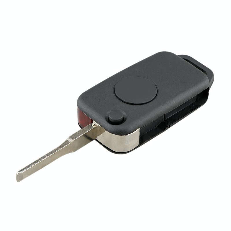 For Mercedes-Benz Car Keys Replacement 1 Button Car Key Case with Foldable Key Blade