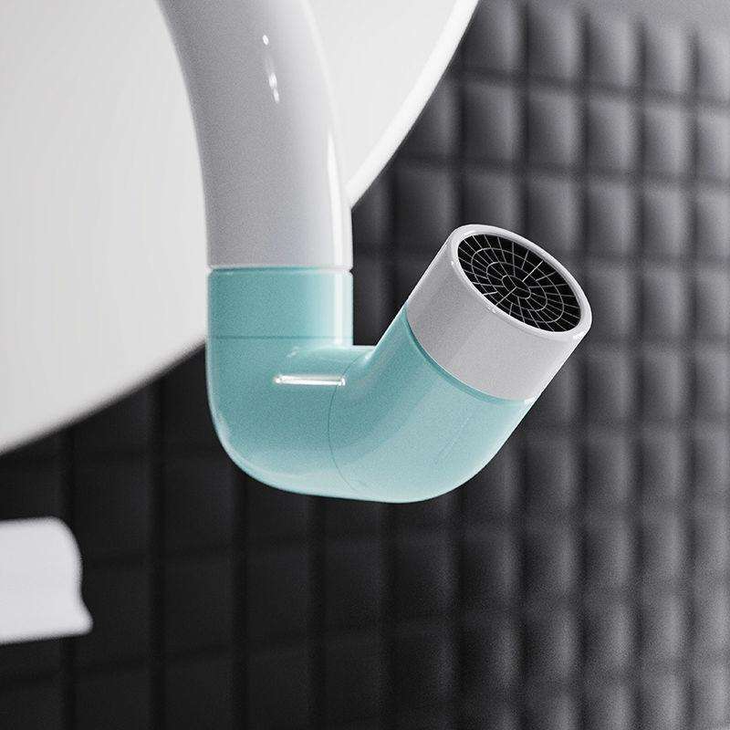 Faucet Extender Splashproof Universal Aerator, Color: Blue White