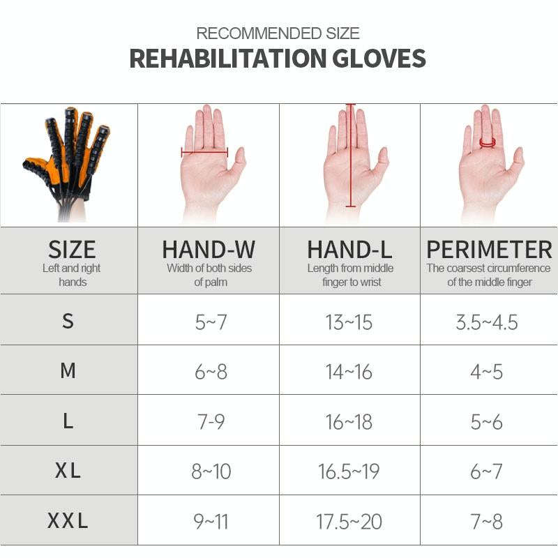 Intelligent Robotic Rehabilitation Glove Equipment, With UK Plug Adapter, Size: M(Left Hand Brown)