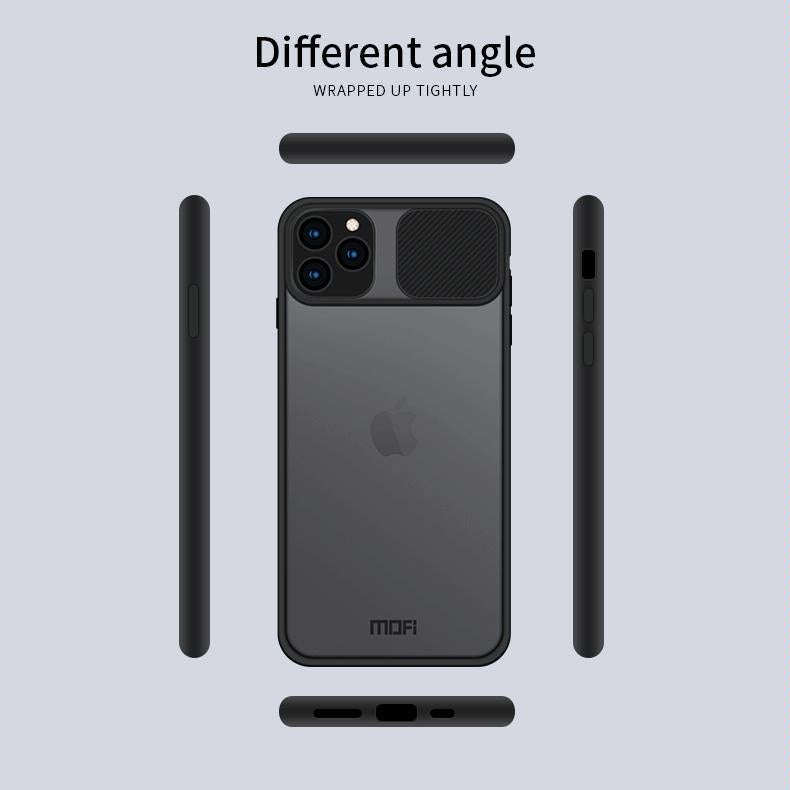 For iPhone 11 Pro Max MOFI Xing Dun Series Translucent Frosted PC + TPU Privacy Anti-glare Shockp...