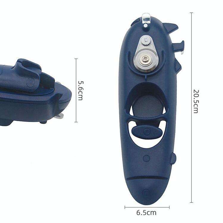 8 in 1 Stainless Steel Multifunctional Hand-canned Bottle Opener(Black)