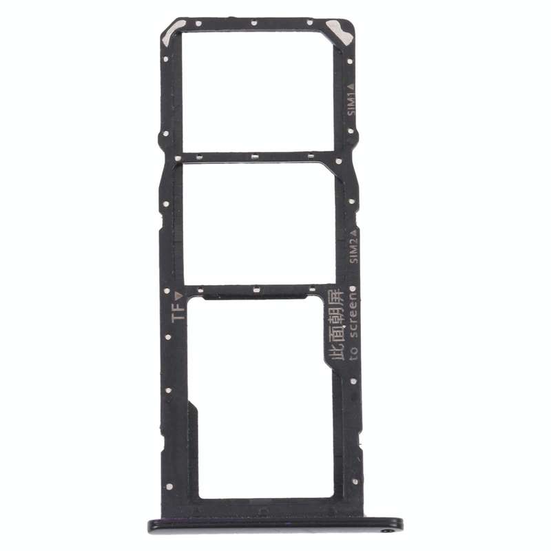 SIM Card Tray + SIM Card Tray / Micro SD Card Tray for Huawei Enjoy 20e (Black)