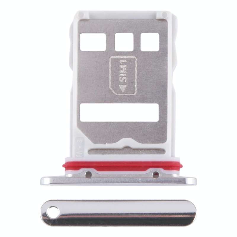 For Huawei Mate 50E SIM + NM Card Tray (Silver)