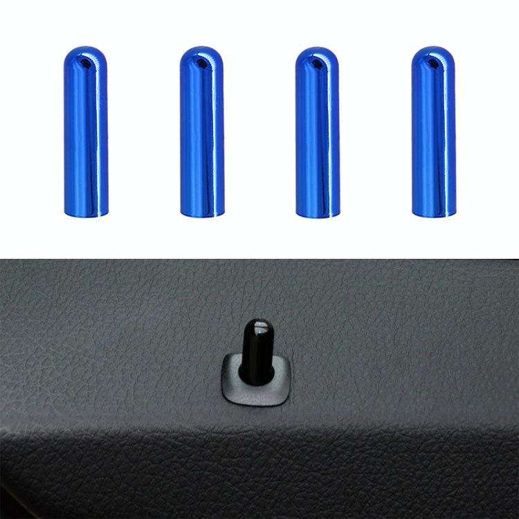 4 PCS Car Unlock Cover Door Bolt Door Handle for BMW X1 / X6(Blue)