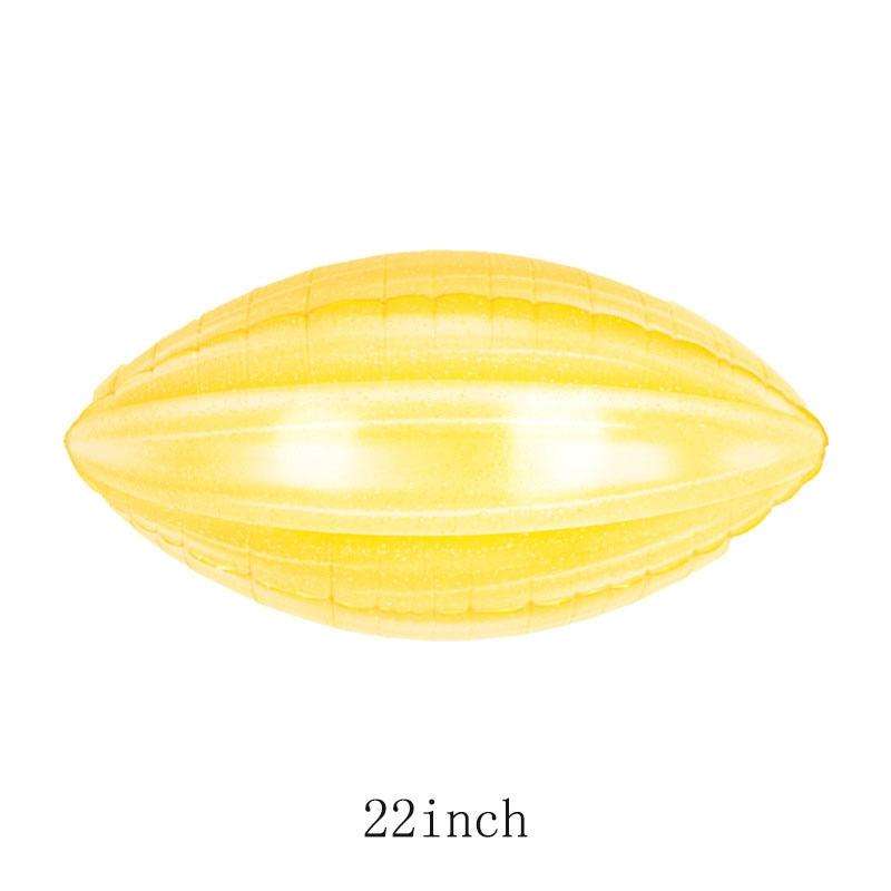 8 PCS Ball Team Game Sports Themed Party Decoration Balloons,Style: Agate Yellow Rugby