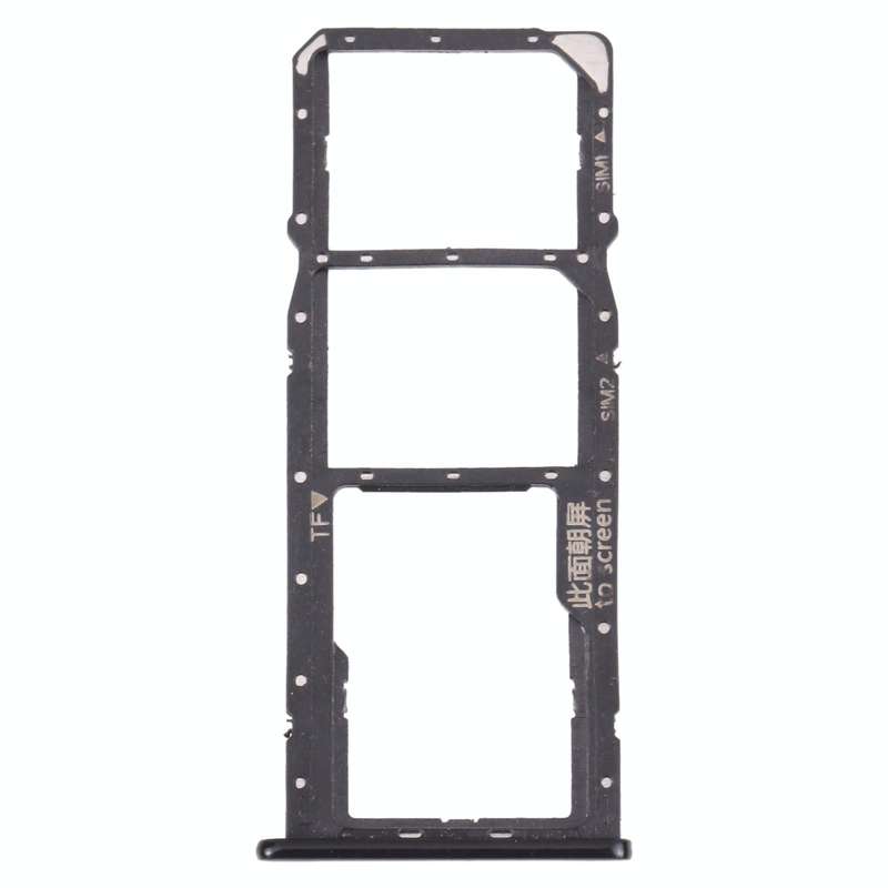 SIM Card Tray + SIM Card Tray + Micro SD Card Tray for Huawei Enjoy 8 (Black)
