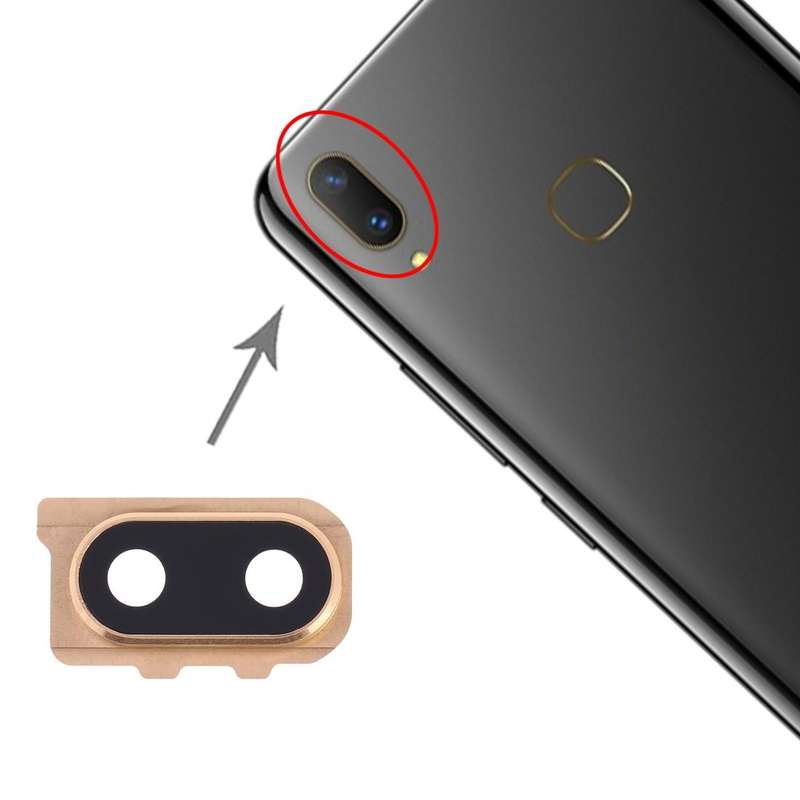 For Vivo Y85 10pcs Camera Lens Cover (Gold)