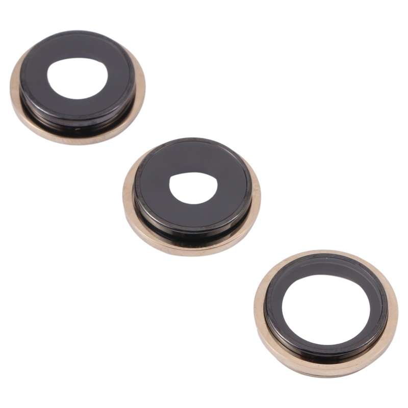 Camera Lens Cover With Retaining Bracket for iPhone 13 Pro Max(Gold)