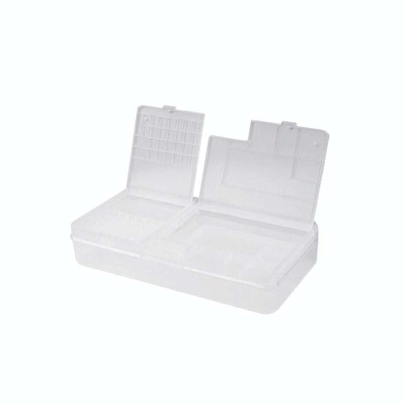 2 PCS Double-Layer Clamshell Mobile Phone Repair Parts Turnover Box Mobile Phone Disassembly  Scr...