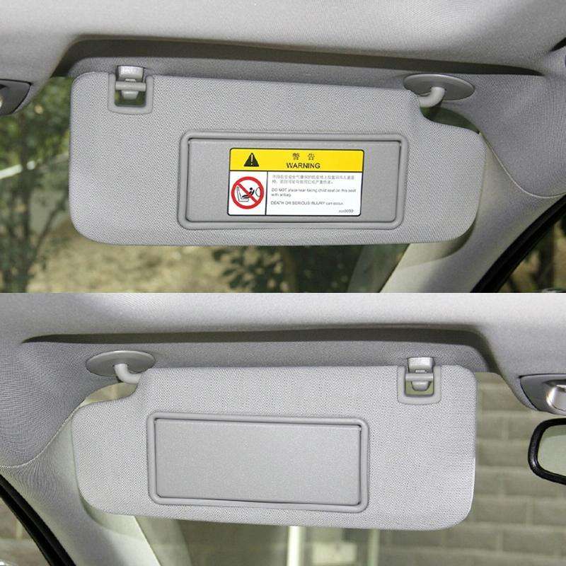 For Buick / Chevrolet Left-hand Drive Car Sun Visor Makeup Mirror 23196443(Light Beige)