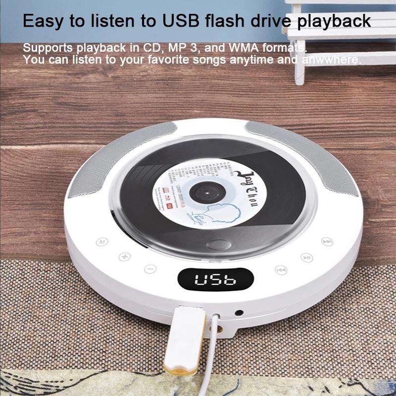 Kecag KC-607 Wall Mounted Bluetooth Compact Disc Album CD Player(White)