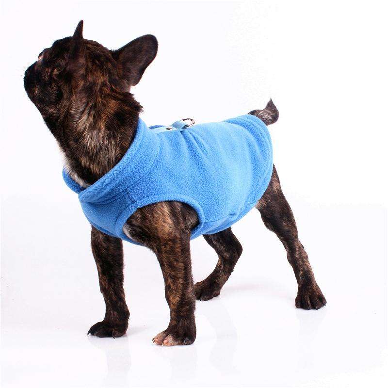 Winter Polar Flannel Pet Clothes French Bulldog Coat Pug Costumes Jacket for Dogs for Puppy Dogs,...