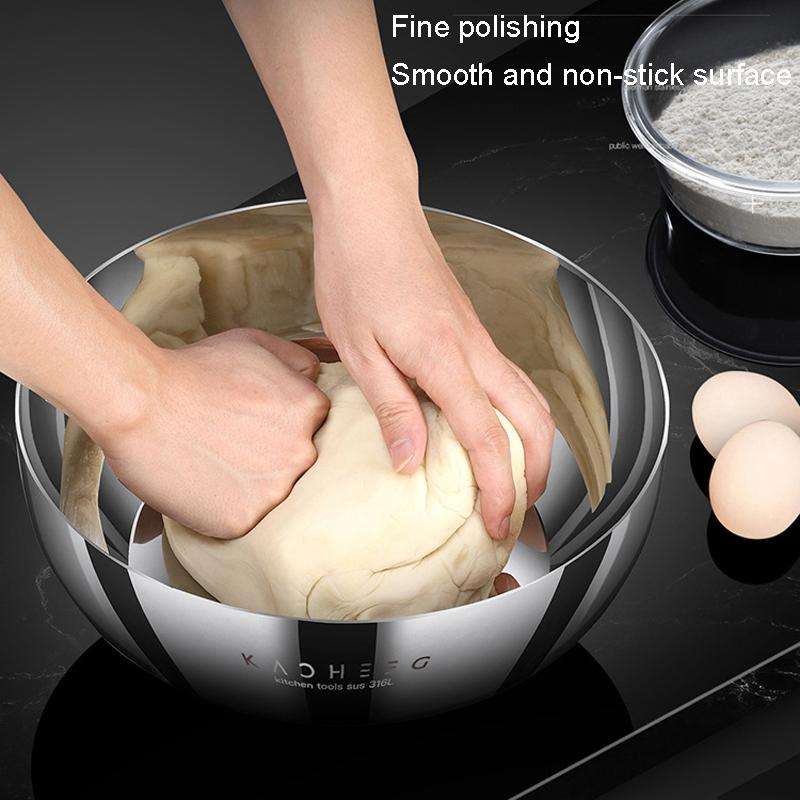 Kacheeg 316 Stainless Steel Basin Food Grade Thickened Kitchen Kneading Basin, Size: 30cm