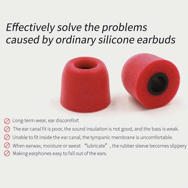 KZ 6 PCS Sound Insulation Noise Cancelling Memory Foam Earbuds Kit for All In-ear Earphone, Size:...